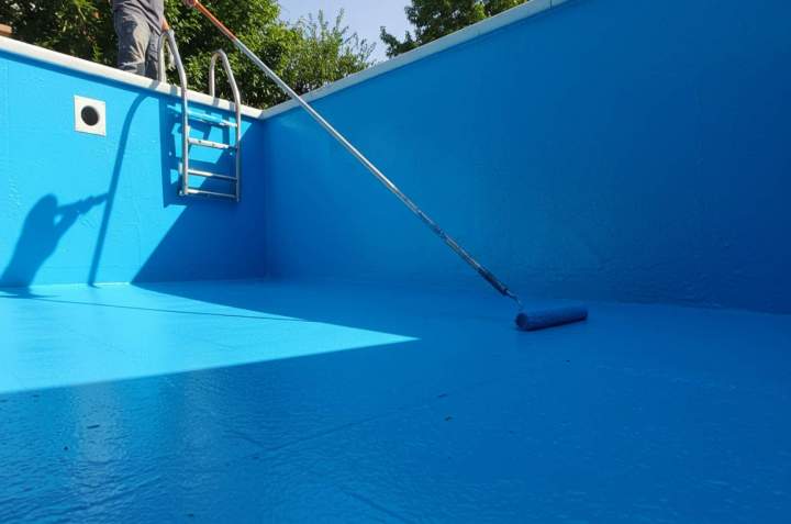 Travaux de peinture de piscine Pont-Audemer